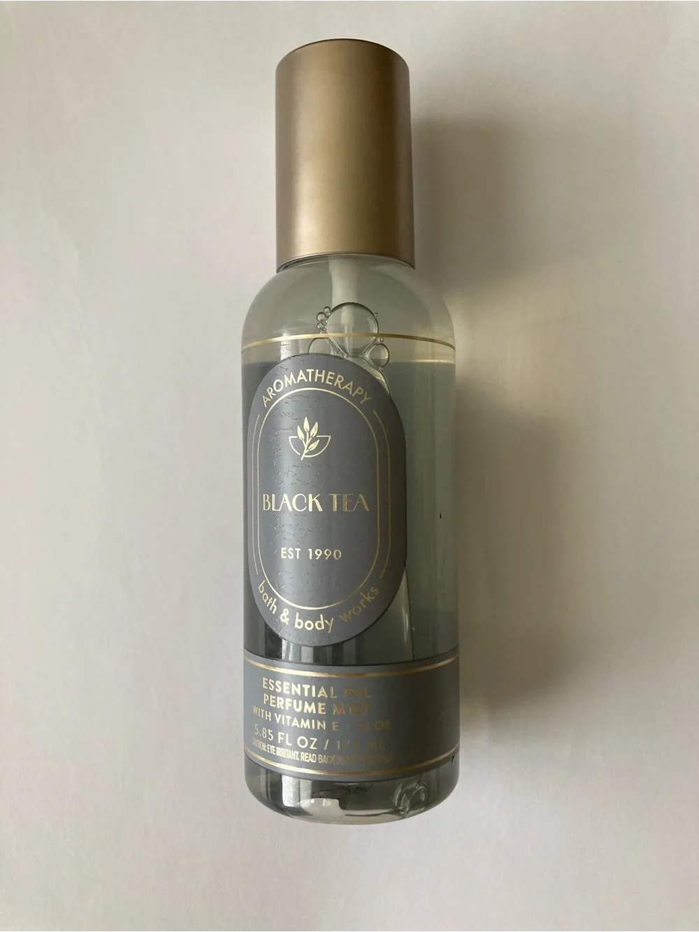 Bath & Body Works Black Tea Essential Oil Mist Aromatherapy 5.85 oz
